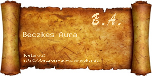 Beczkes Aura névjegykártya
